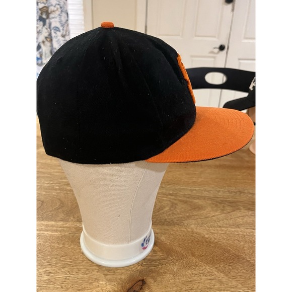 San Francisco Giants Black With Orange Bill Era Era 59fifty Hat / Cap - 7.4 - Picture 5 of 7